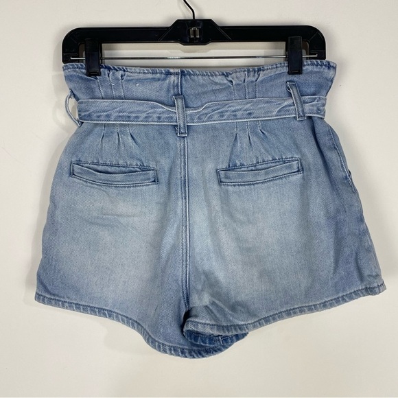 American Eagle Mom Short Button Fly Denim Paperbag Jean Shorts - Picture 2 of 5